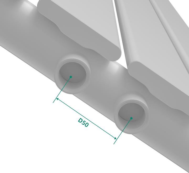 Produktbild Neu.Haus Designheizkörper Nore Weiss 160x30cm Einlagig 540W (540 W)