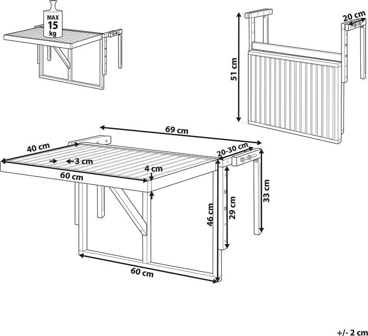 Produktbild Beliani Udine (70 cm)
