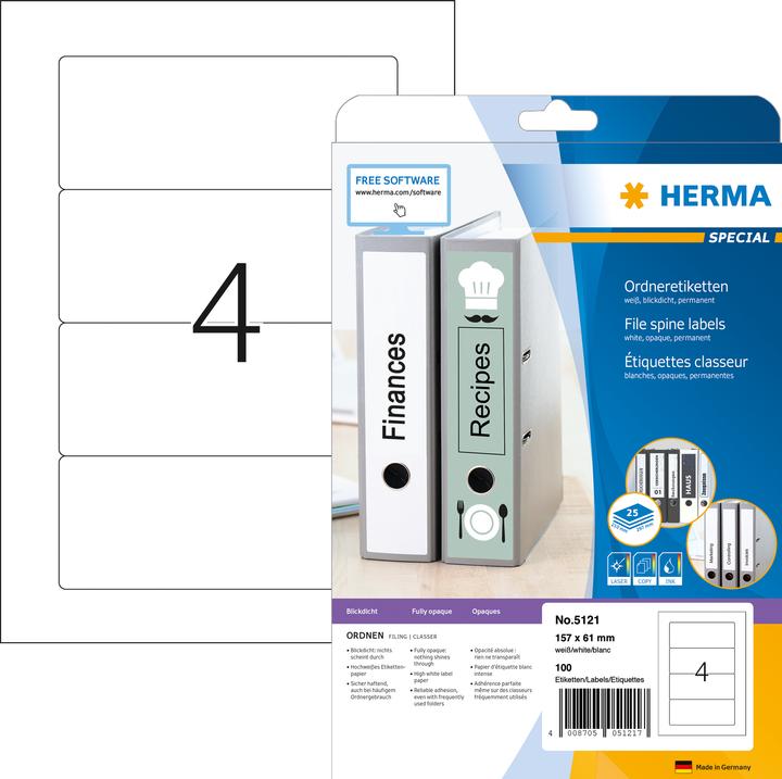 HERMA Étiquettes de classement A4