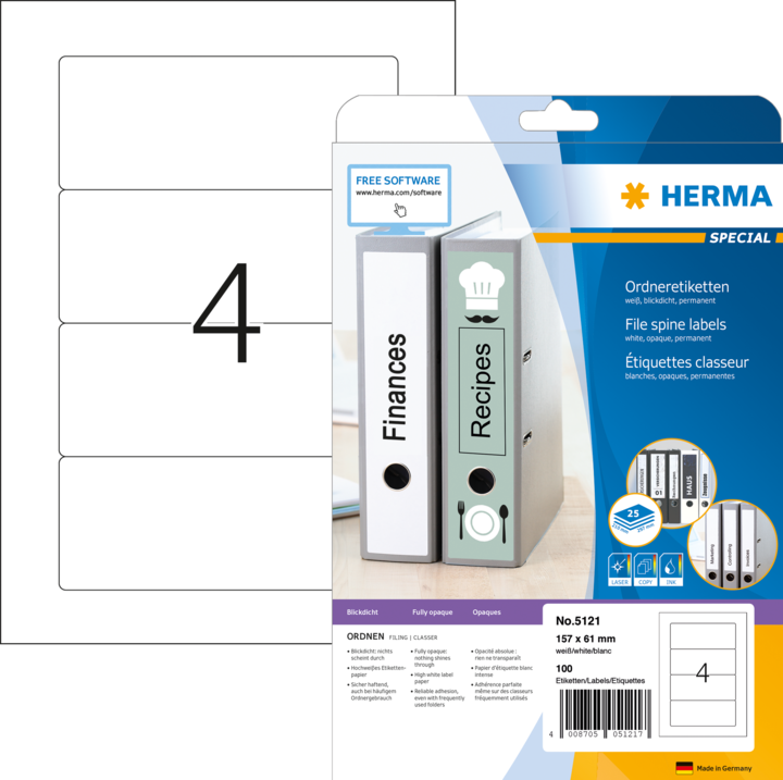 Produktbild Herma Ordneretiketten A4