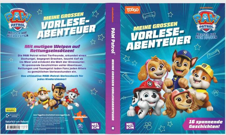 Produktbild Paw Patrol Geschichtenbuch: Meine grossen Vorleseabenteuer (Deutsch, 2025)