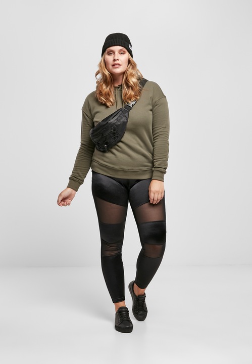 Actual product image Urban Classics Ladies Shiny Tech Mesh Leggings (M)