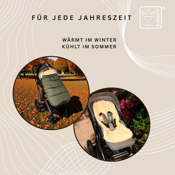 Image du produit Kaiser Baby Kaiser Thermo Fusssack mit Lammfelleinlage Sheepy, kaki