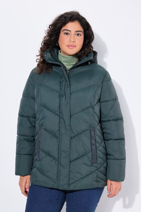 Produktbild Ulla Popken HYPRAR Steppjacke, wasserabweisend, Kapuze (46, 48)