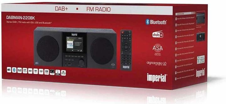Productafbeelding Imperial DABMAN-220BK (DAB+, FM, Bluetooth)
