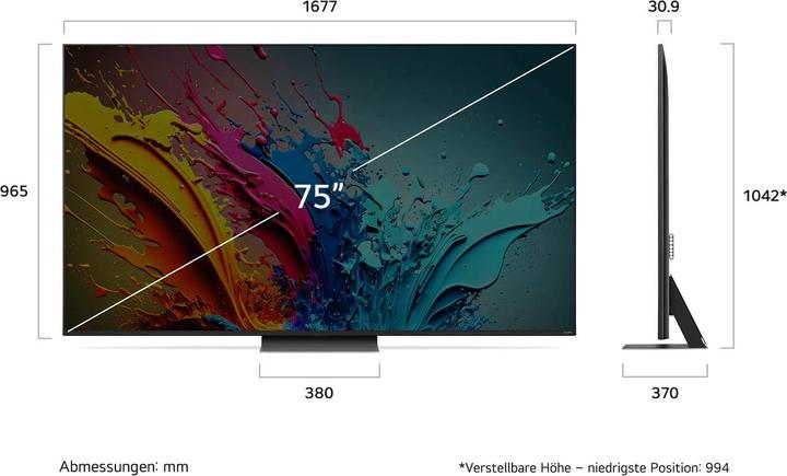 Immagine prodotto LG 75QNED87T6B (75", QNED87, QNED, 4K, 2024)
