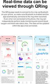 Image du produit Powerton SMART Ring Grösse 8 Gold / Smart Ring / BT 5.0 / IP68 (8, Or)