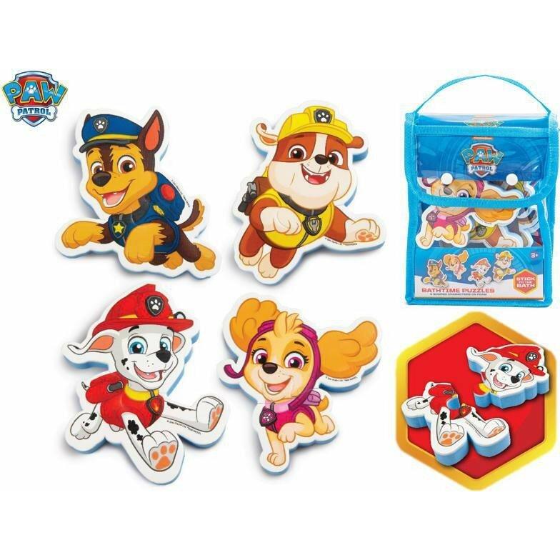 Thumbnail - Paw Patrol SPIN MASTER Schaumstoffpuzzle - Wasseraufkleber für die Badewanne 4x2 Teile
