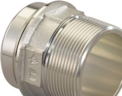 Actual product image Uponor RS adap.m/np.2 1/2-RS2 - forkromet brass