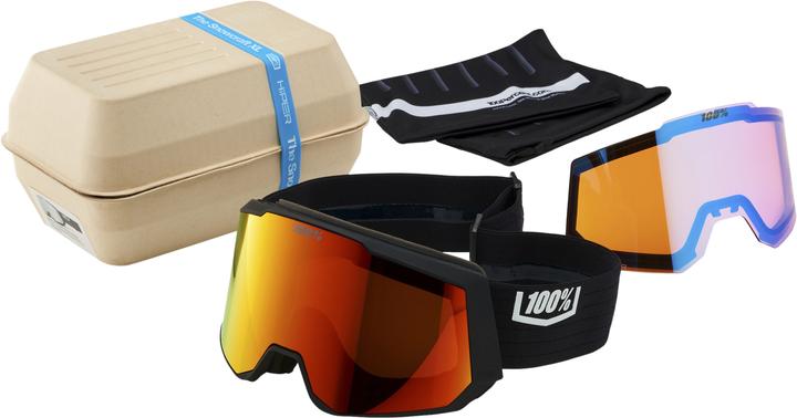 Image du produit 100% SNOWCRAFT XL HiPER Goggle Black/Red