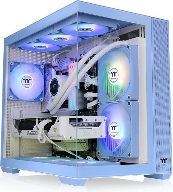 Produktbild Thermaltake View 380 TG ARGB Hydrangea Blue (mATX, Mini-ITX, ATX)