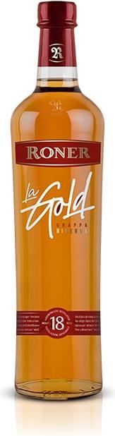 Produktbild Roner Grappa La Gold 40% Vol. 0,7l