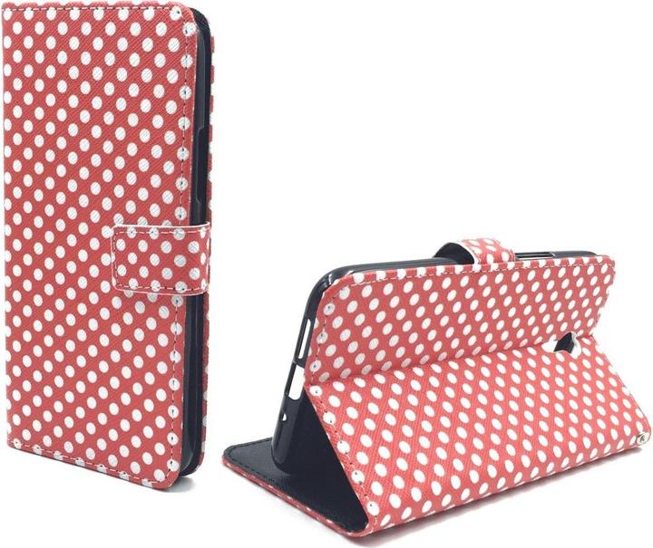 König Design Protective Case for Lenovo ZUK Z1 Polka Dot Red Case Cover + 1 Armour Protection Glass (Lenovo Zuk Z1)