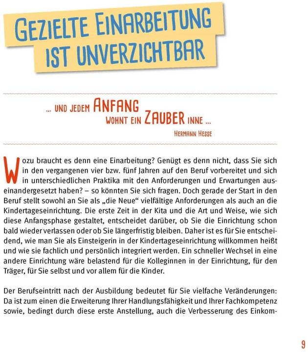 Produktbild Das Berufseinsteiger-Buch für ErzieherInnen (Deutsch, Pia Theresia Franke, 2023)