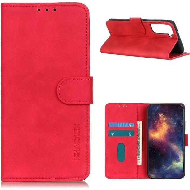 Thumbnail - MU Classic Vintage II Leder Bookcover Series (Samsung Galaxy S21+), Smartphone Hülle, Rot