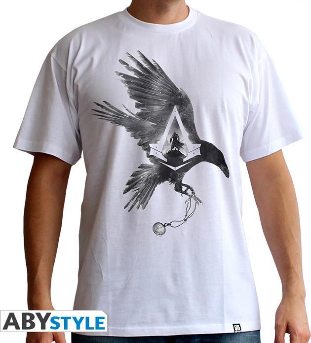 ABYstyle - Assassin's Creed - Tshirt - Crow - Männer - Weiss (S) (S)