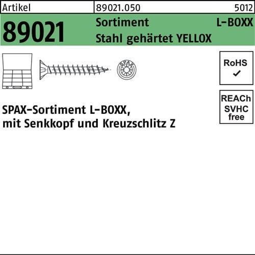 Produktbild Spax Montagekoffer L-Boxx Kunststoff Pozi Yellox (2925 Schrauben pro Stück)