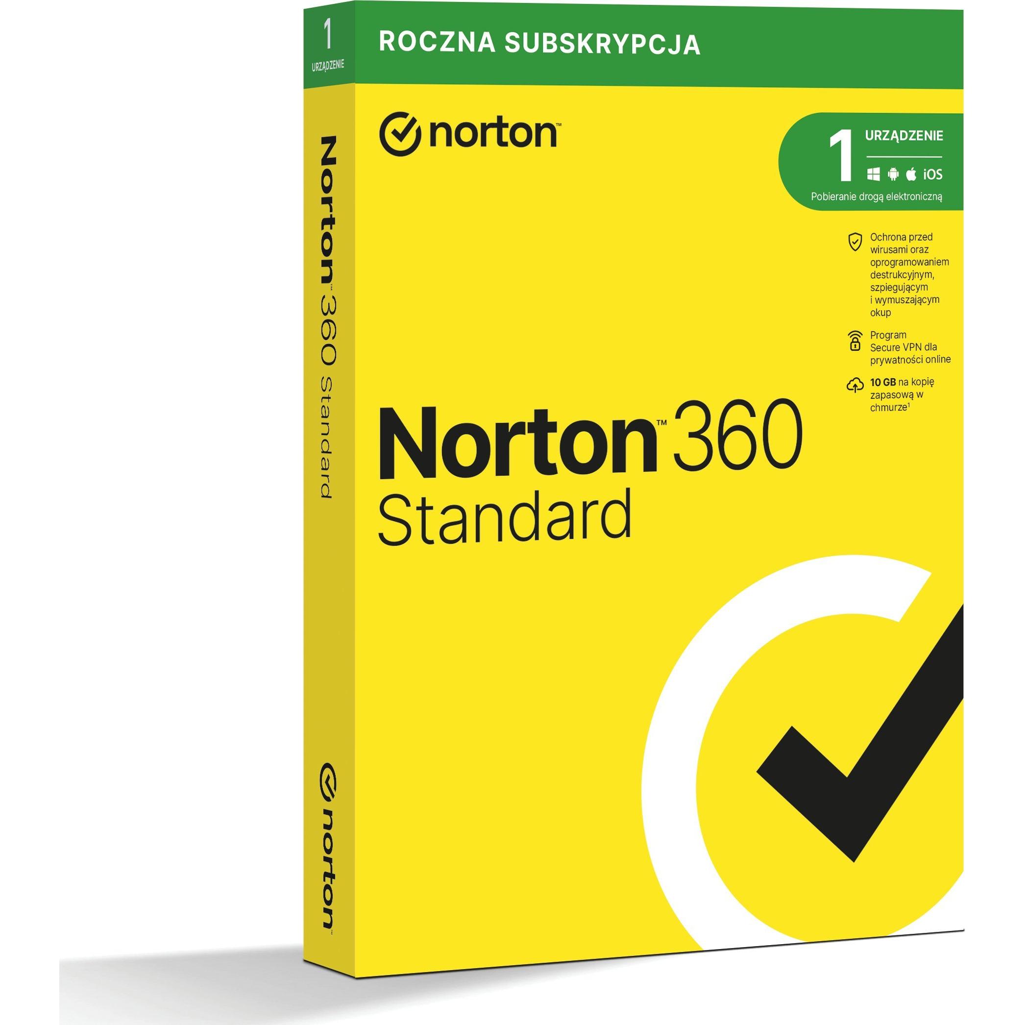Norton 360 Standard 1 anno / anno per Mac OS & Windows