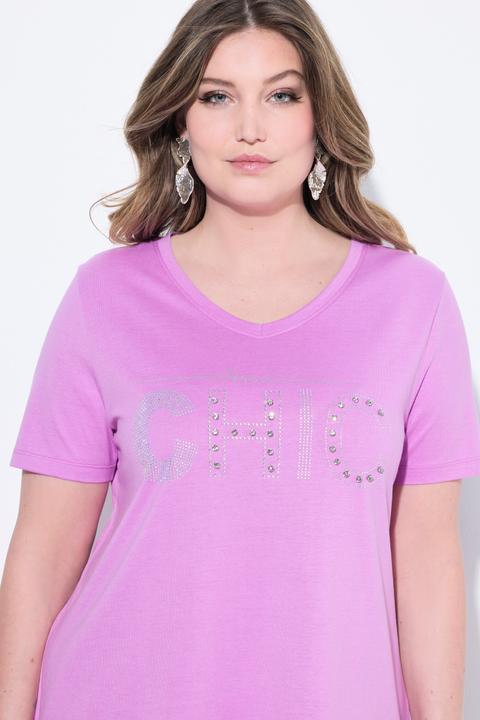 Produktbild Miamoda T-Shirt, Komfort Fit, Glitzer-Schriftzug (58)