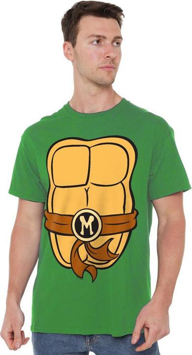 Actual product image Teenage Mutant NT Mens Michelangelo Chest T-Shirt (XXL)