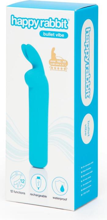 Productafbeelding Happy Rabbit Oplaadbare Vibrerende Kogel Blauw