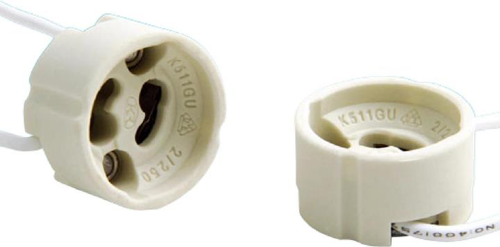 Actual product image Bailey Lights Socket GU10 2A 250V ceramic white