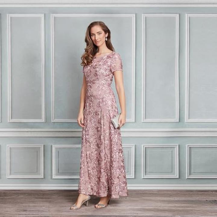 Immagine prodotto Alex Evenings Abito da Sera Ricamato con Sovrapposizione di Pizzo (XL)