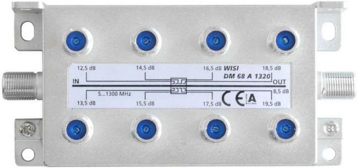 Immagine prodotto WISI Ramificazione DM 68 A 1320 8 volte 12.5...15.5dB (19.50 dB, Collettori e ramificazioni)
