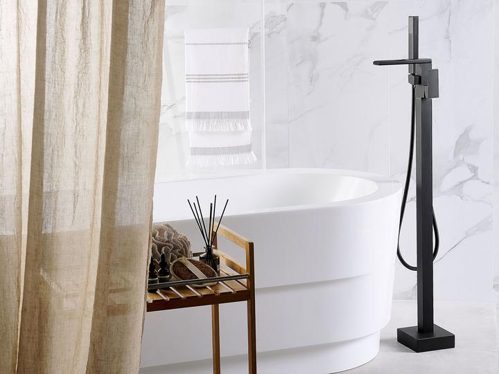 Actual product image Beliani Free-standing bath mixer brass black BOYOMA