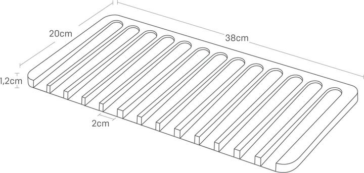Image du produit Yamazaki Tapis d'égouttage en silicone FLOW
