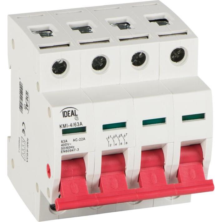 Thumbnail - Kanlux, Zubehör Beleuchtung, Modularer Trennschalter 63A 4P KMI-4/63A 27250