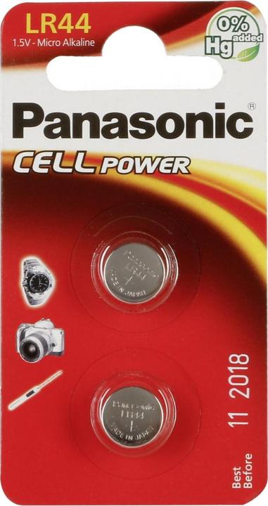 Panasonic Micro Alkali LR44 (2 Stk., LR44, 120 mAh)