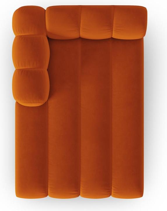 Image du produit Micadoni Velours Méridienne Gauche, "Lupine", 2 Places, 117x177x70Fabriqué en Europe (Recamière)