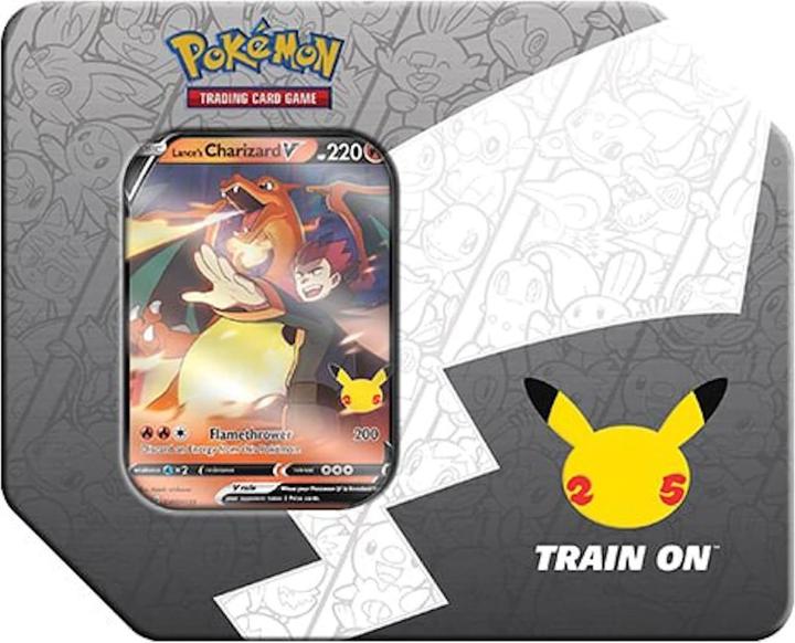 Pokémon 25th Anniversary Celebrations Lance's Charizard V Big Tin - EN