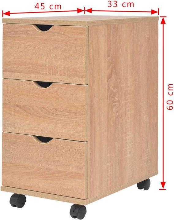 Actual product image vidaXL Schubladenelement (33 x 45 x 60 cm)