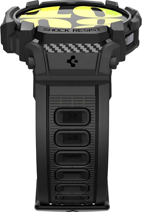 Actual product image Spigen Rugged Armor Pro Galaxy Watch 7 (44mm) Case + Band Matte Black