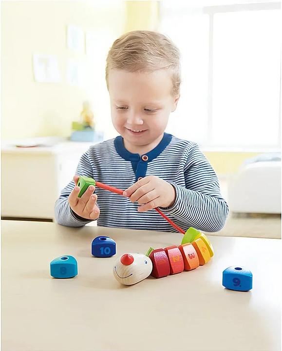 Actual product image Haba Threading game number-dragon