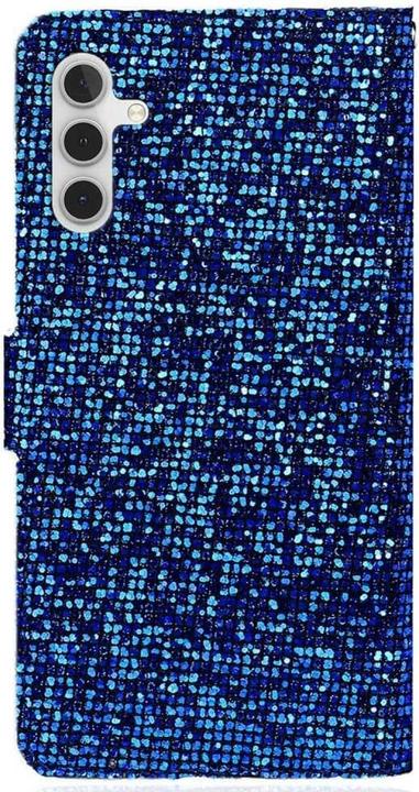 Actual product image Cover-Discount Galaxy A14 - Glitter Leather Case blue (Samsung Galaxy A14)