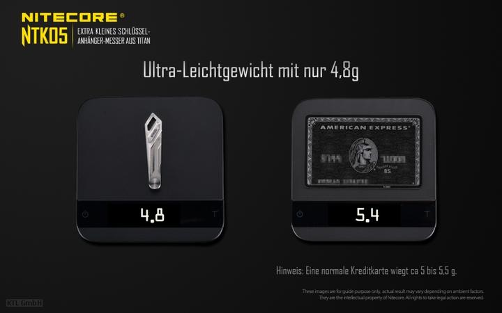 Immagine prodotto Nitecore Coltello in titanio NTK05