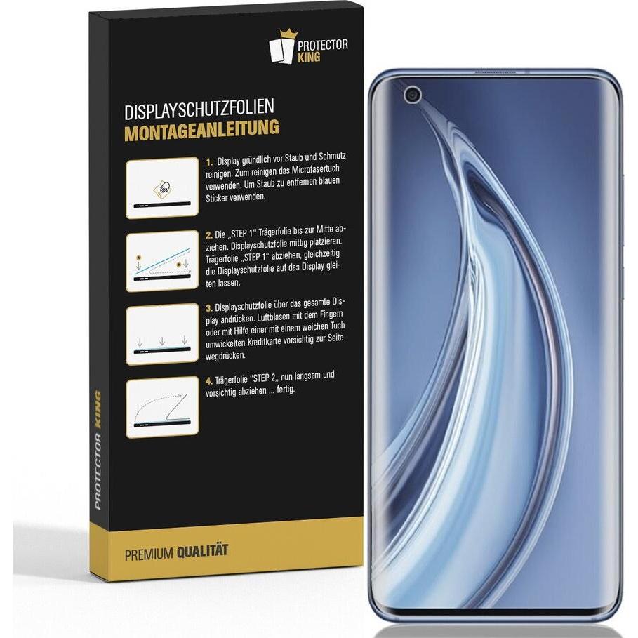 Thumbnail - Protectorking 3x Premium Displayschutzfolie 3D KLAR (3 Stück, Xiaomi Mi 10 Pro), Smartphone Schutzfolie