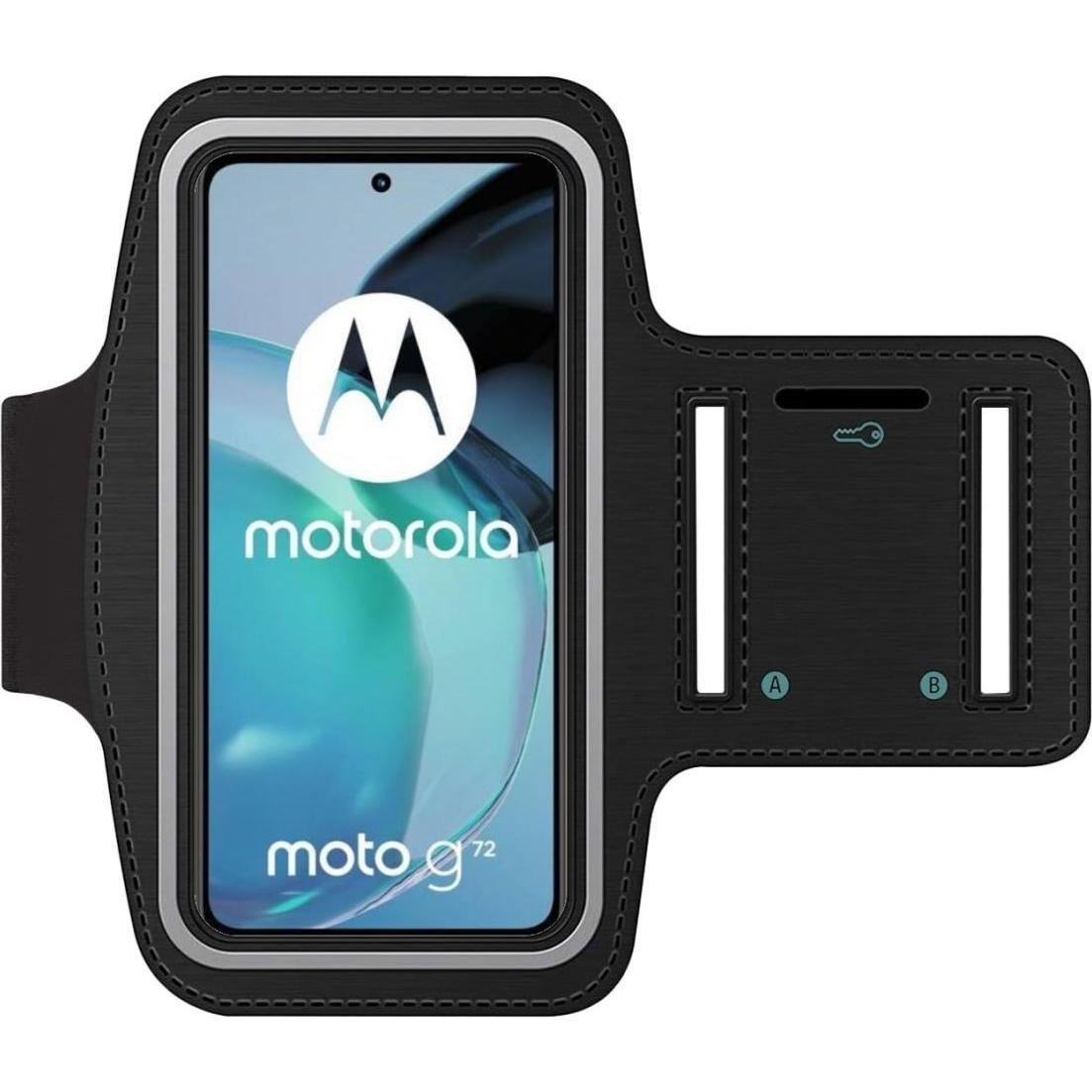 SmartFitness Motorola Moto G72 Handy Sport Armband, Smartphone Sportarmband, Schwarz