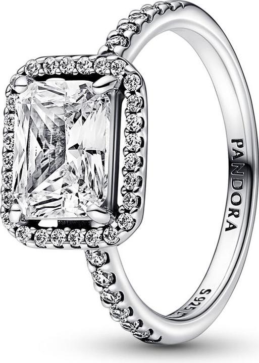 Produktbild Pandora Rectangular Sparkling Halo Ring (60, 925 Silber)