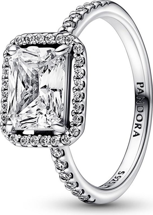 Immagine prodotto Pandora Anello aureola rettangolare scintillante (60, 925 Argento)
