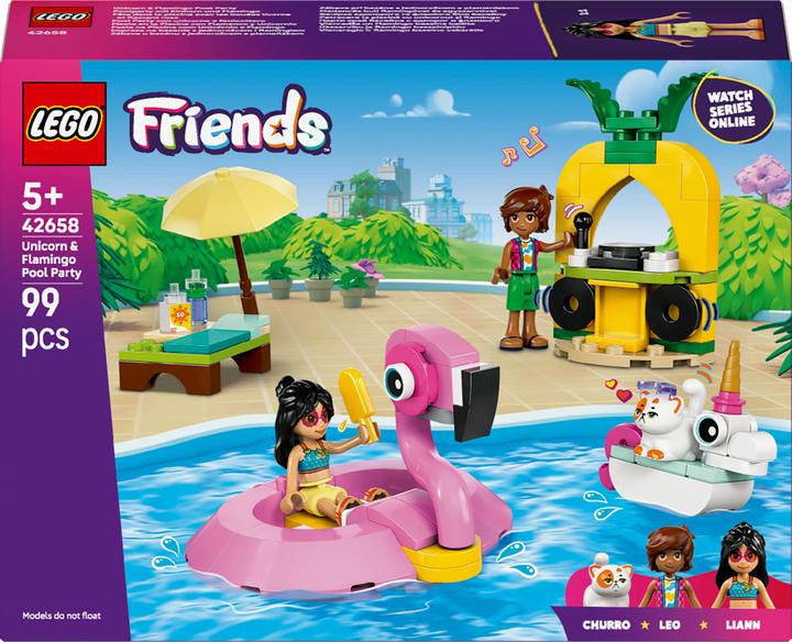 Produktbild LEGO Poolparty mit Einhorn und Flamingo (LEGO Friends)