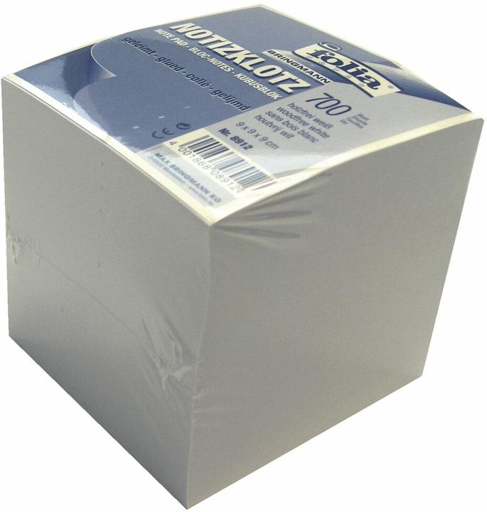 Produktbild Folia Notizzettelwürfel (90 x 90 mm, Blanko)
