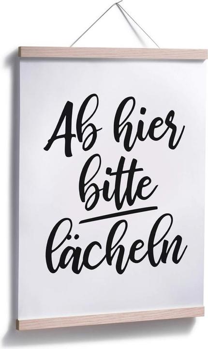 Actual product image Trenddeko Smile from here please (60 x 80 cm)