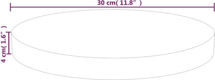 Produktbild vidaXL Tischplatte (30 x 4 cm)