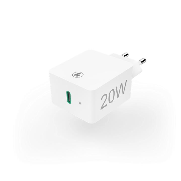 Actual product image Hama Mini Charger, Power Delivery (PD)/Qualcomm®, 25 Watt, White (25 W)