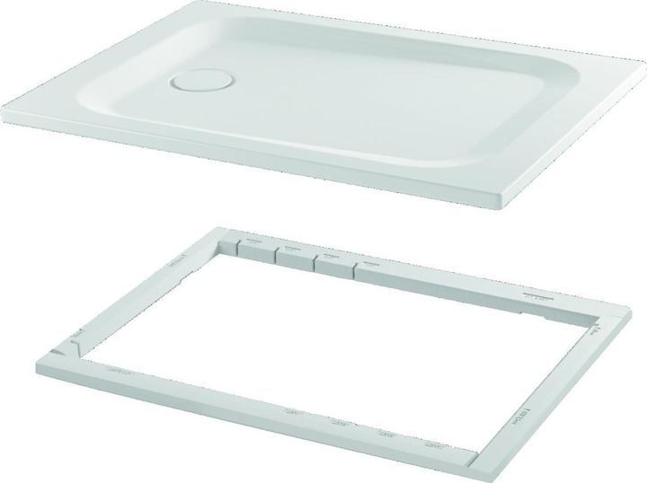 Produktbild Bette Ultra Rechteck-Duschwanne mit Minimum-Wannenträger, 1200x800x35mm, 1680