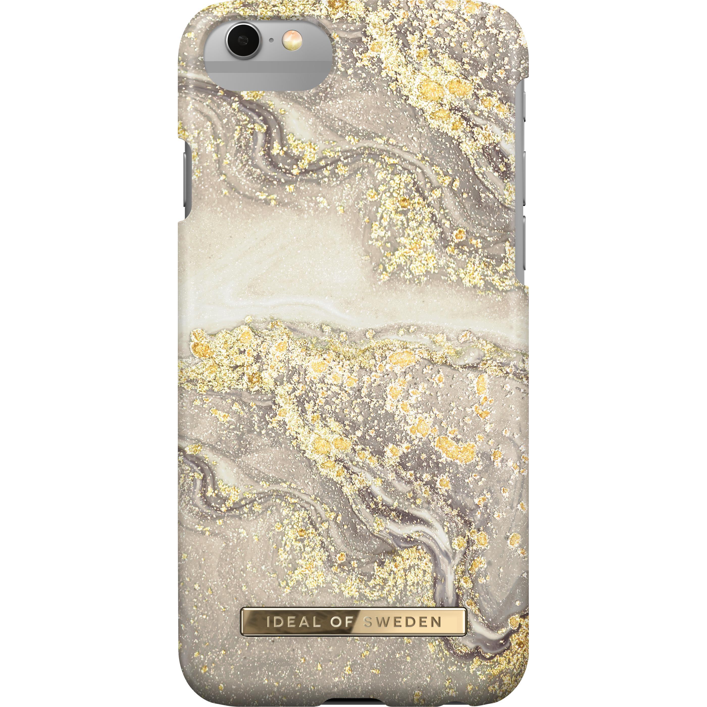 iDeal Of Sweden Sparkle Greige Marble (Apple iPhone SE (3rd Gen)), Smartphone Hülle, Beige, Gold